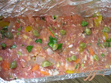 Мясной террин с овощами и каперсами Мясной террин с овощами и каперсами