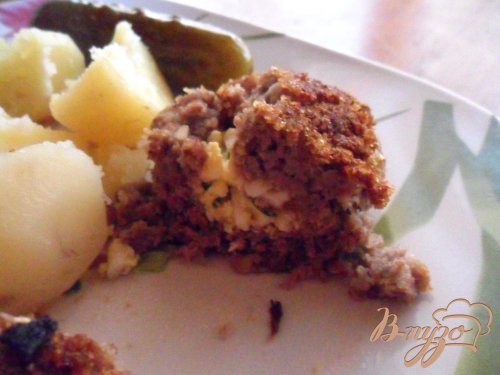 Гречаники мясные, фаршированные яйцом Гречаники мясные, фаршированные яйцом