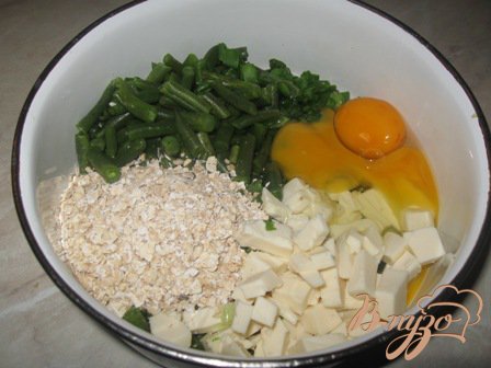Шницель из стручковой фасоли. Шницель из стручковой фасоли.