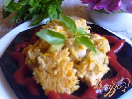 Плов с курицей и овощами Плов с курицей и овощами
