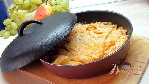 Капуста, тушённая в духовке. Капуста, тушённая в духовке.