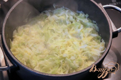 Блинчатый каравай с капустой Блинчатый каравай с капустой