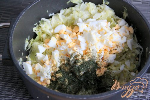 Блинчатый каравай с капустой Блинчатый каравай с капустой