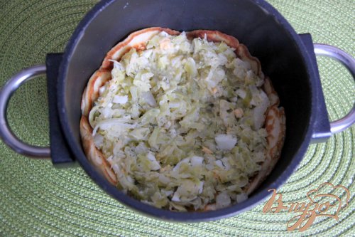 Блинчатый каравай с капустой Блинчатый каравай с капустой