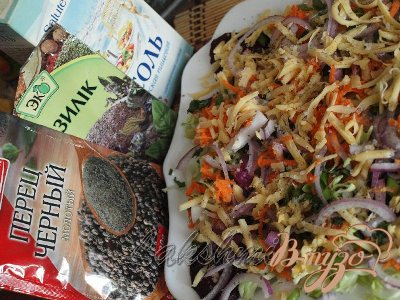 Свекольный карпаччо с овощами Свекольный карпаччо с овощами