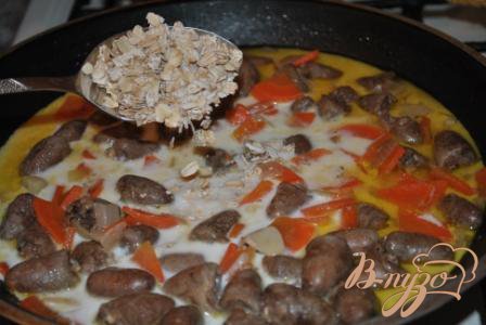 Куриные сердечки в сливочном соусе Куриные сердечки в сливочном соусе