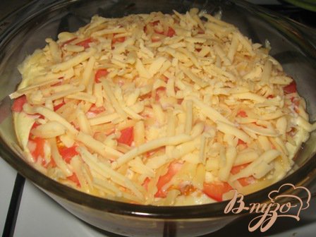 Страта с овощами и колбасой Страта с овощами и колбасой