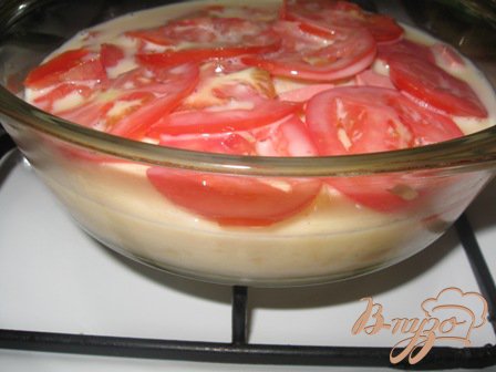 Страта с овощами и колбасой Страта с овощами и колбасой