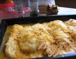 Куриное филе с соусом и сыром Куриное филе с соусом и сыром