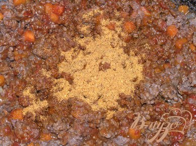 Лазанья из лумакони с мясным соусом по-мексикански Лазанья из лумакони с мясным соусом по-мексикански