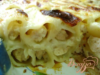 Запеканка из фаршированных макарон под сырным соусом! Запеканка из фаршированных макарон под сырным соусом!