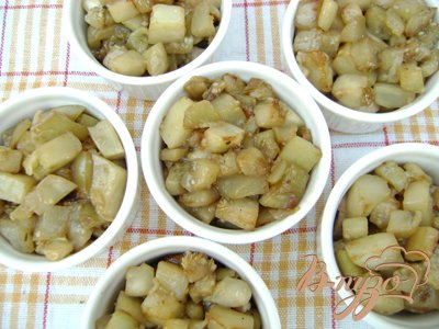 Порционная запеканка с баклажанами и мясом "Красная шапочка":) Порционная запеканка с баклажанами и мясом "Красная шапочка":)