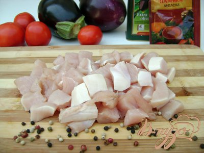 Порционная запеканка с баклажанами и мясом "Красная шапочка":) Порционная запеканка с баклажанами и мясом "Красная шапочка":)