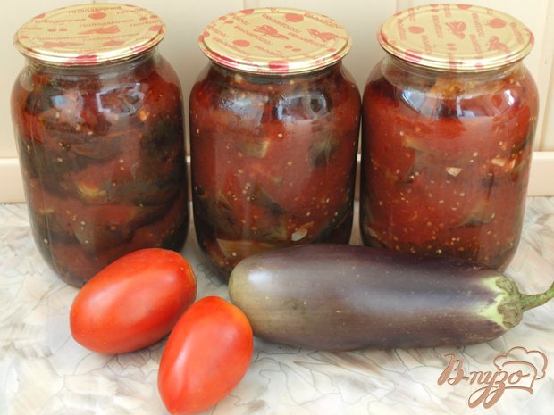 баклажани в томаті. як приготувати з фото