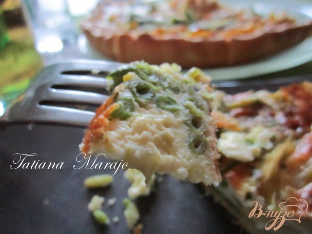 Пирог с куриным мясом и стручковой фасолью Пирог с куриным мясом и стручковой фасолью