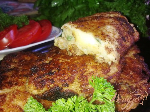 Котлетки из картофеля с сыром Котлетки из картофеля с сыром