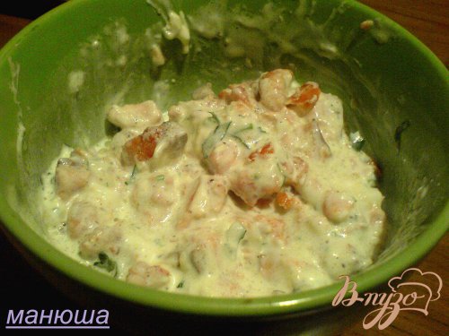 Лумакони с лососем и сырным кремом Лумакони с лососем и сырным кремом
