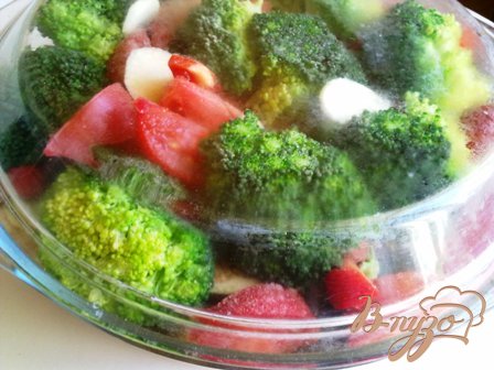 Тушеная курица с баклажанами и брокколи Тушеная курица с баклажанами и брокколи