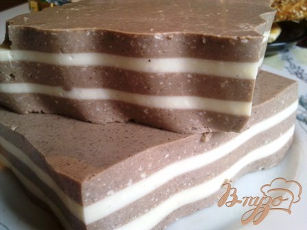 Желе со сметаной и какао Желе со сметаной и какао