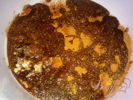 Полосатое куриное филе с соусом Полосатое куриное филе с соусом