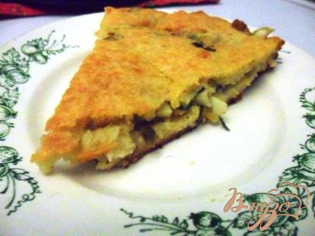 Заливной пирог с зелёным луком и яйцом Заливной пирог с зелёным луком и яйцом