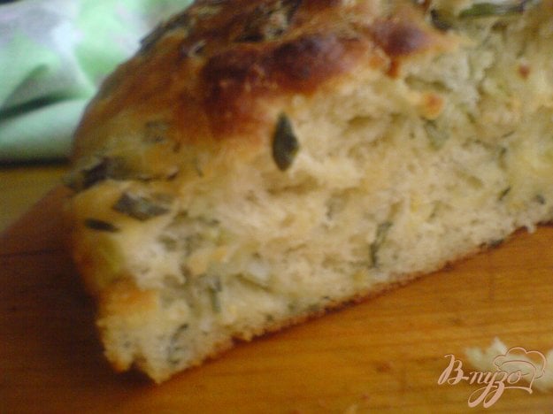 Хліб з зеленим цибулею. як приготувати з фото