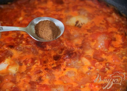 Баклажаны под томатным соусом с корицей Баклажаны под томатным соусом с корицей