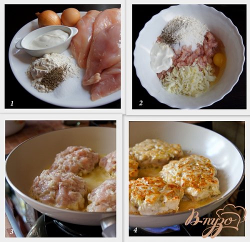 Рубленые куриные котлеты Рубленые куриные котлеты
