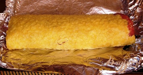 Рулет в сырной корочке Рулет в сырной корочке