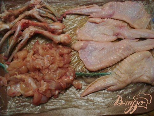 Куриные крылышки фаршированные грибами Куриные крылышки фаршированные грибами