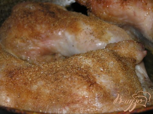 Курица в духовке с чесноком корочкой рецепт