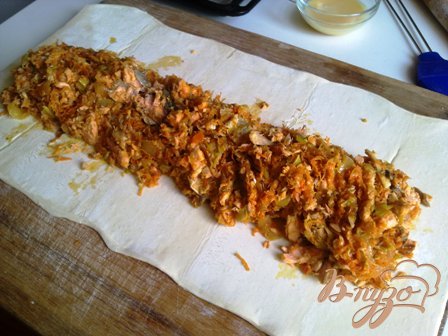 Пирог с горбушей и овощами Пирог с горбушей и овощами