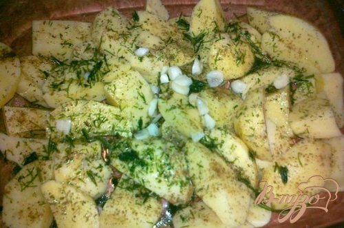 Картошка с ребрышками в духовке Картошка с ребрышками в духовке
