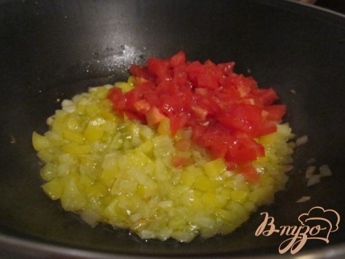 Рис с овощами и кальмарами Рис с овощами и кальмарами