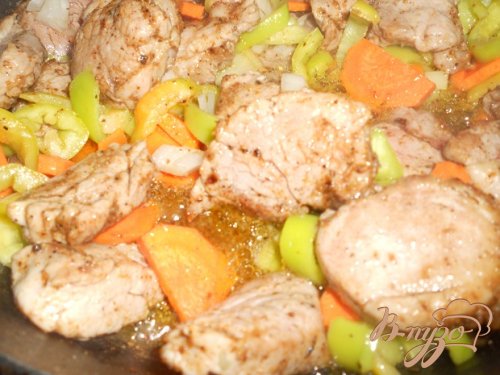 Свинина с овощами Свинина с овощами