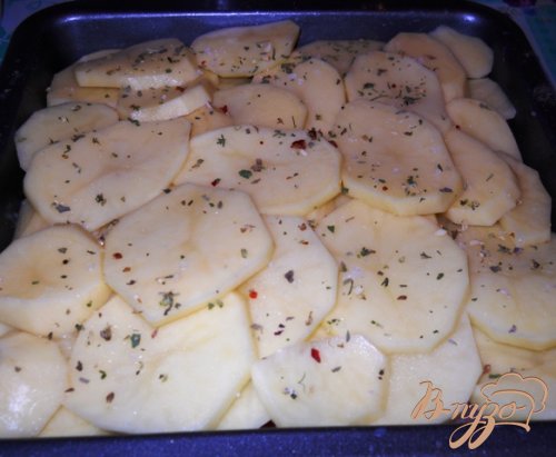 Картофельная запеканка с мясом Картофельная запеканка с мясом