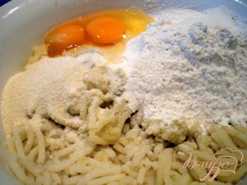 Картофельные галушки с фаршем Картофельные галушки с фаршем