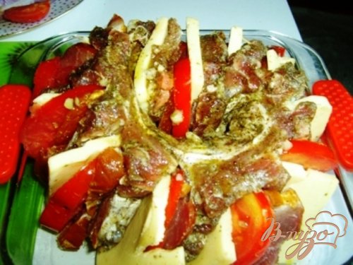 "Мясной веер". "Мясной веер".