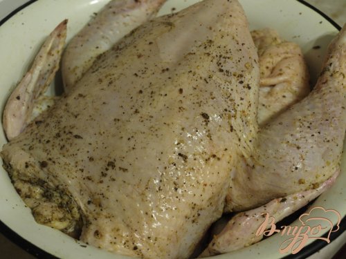 Курочка на соли с чесноком Курочка на соли с чесноком