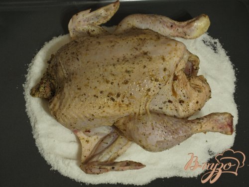 Курочка на соли с чесноком Курочка на соли с чесноком