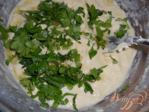 Фокачча с петрушкой и чесноком Фокачча с петрушкой и чесноком