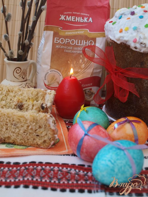 Кулич на кислом молоке с цельнозерновой мукой Кулич на кислом молоке с цельнозерновой мукой