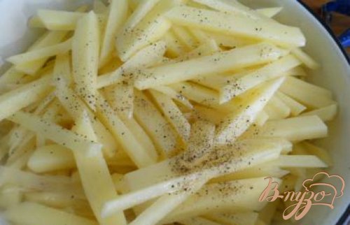 Запеканка из сырого картофеля и куриного фарша Запеканка из сырого картофеля и куриного фарша
