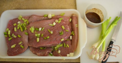 Говядина с маринованным луком Говядина с маринованным луком