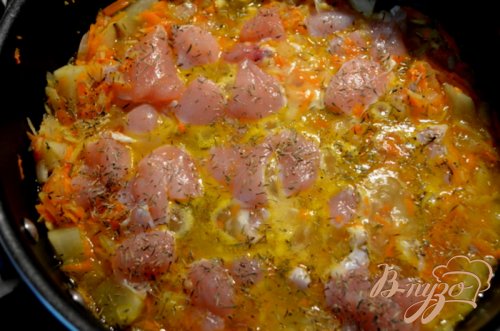 Куриный пирог в горшочках Куриный пирог в горшочках