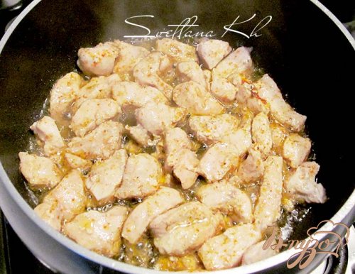 Острое куриное филе в пикантном соусе Острое куриное филе в пикантном соусе