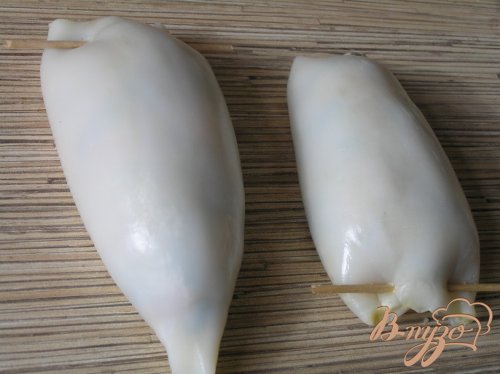 Кальмары, фаршированные мидиями, овощами и кус-кусом Кальмары, фаршированные мидиями, овощами и кус-кусом