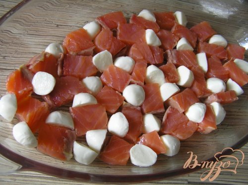 Кассероль с рисом, форелью и моцареллой Кассероль с рисом, форелью и моцареллой