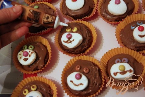 Кексы "Мишки"... для одноклассников Кексы "Мишки"... для одноклассников