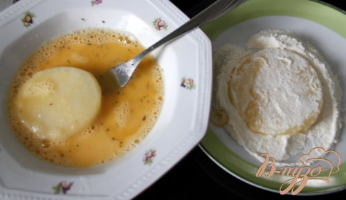 Жареная кольраби с сыром Дорблю Жареная кольраби с сыром Дорблю